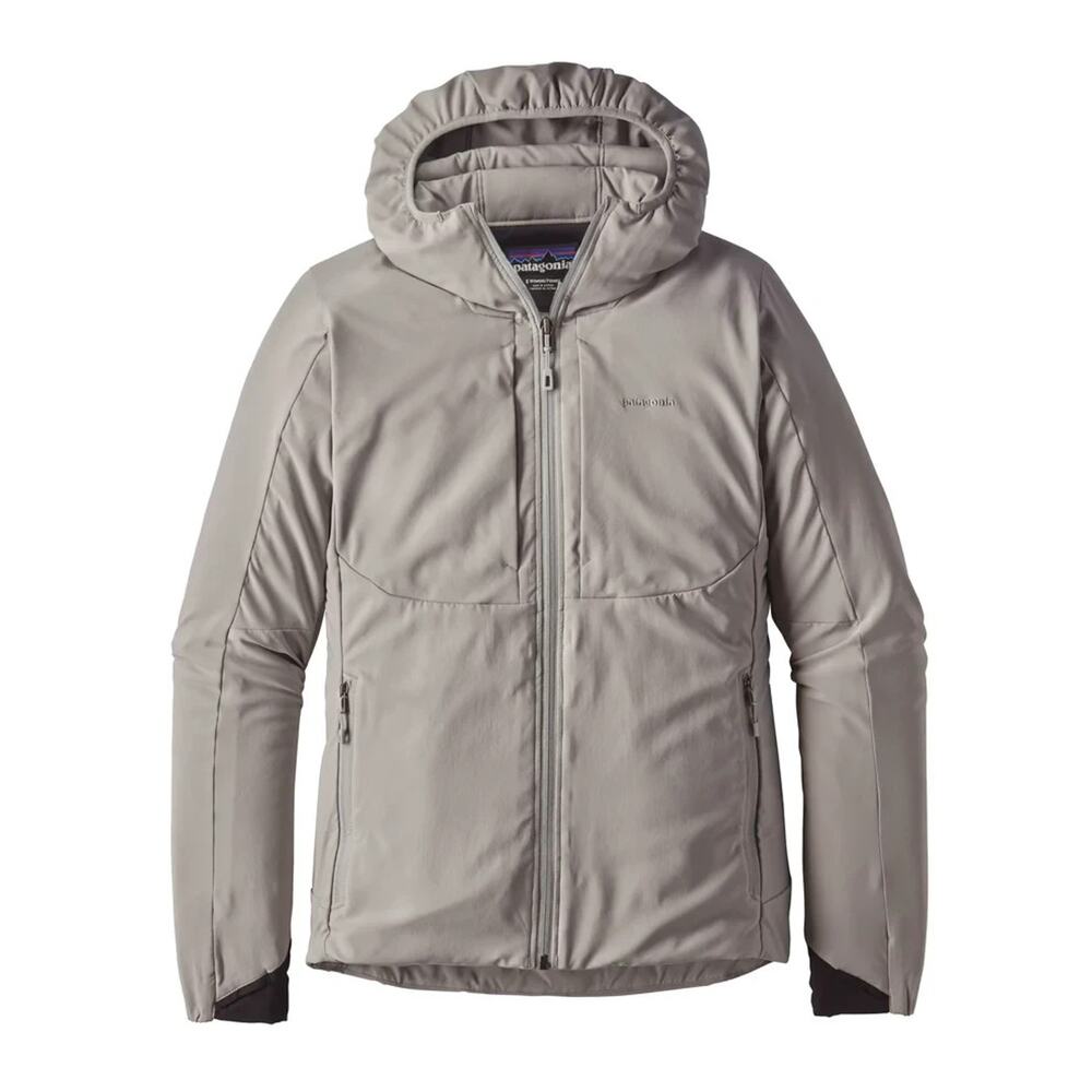 Patagonia Womens Medium Tough Puff Hoody Drifter Gray Jacket